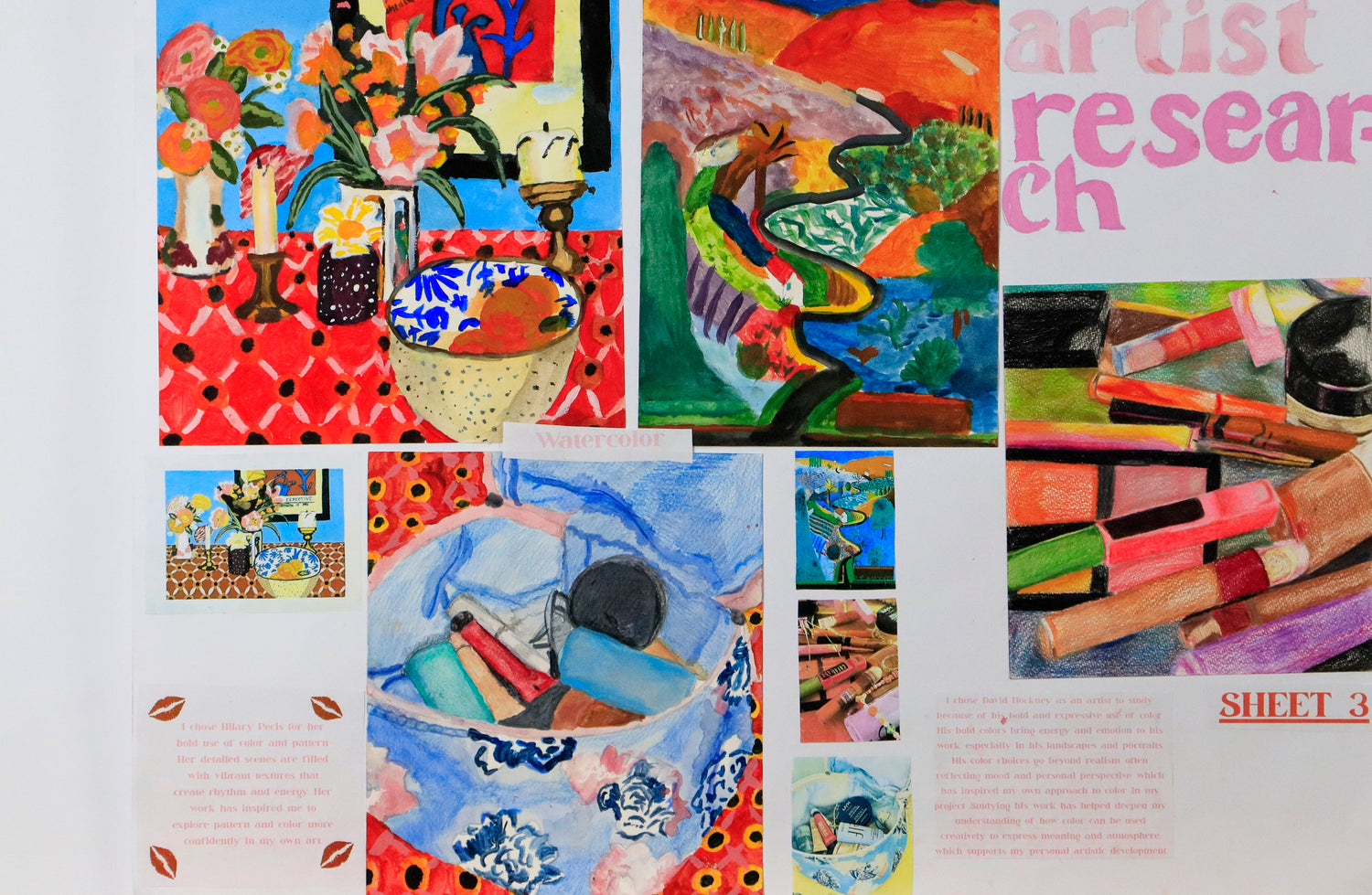 IGCSE candidates artist research sheet - teacher - staysean daley